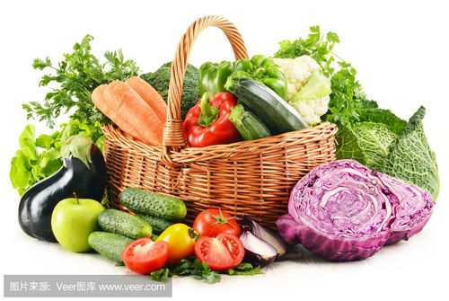 与被隔绝在白色的各种蔬菜的组成composition with assorted vegetables isolated on white photo